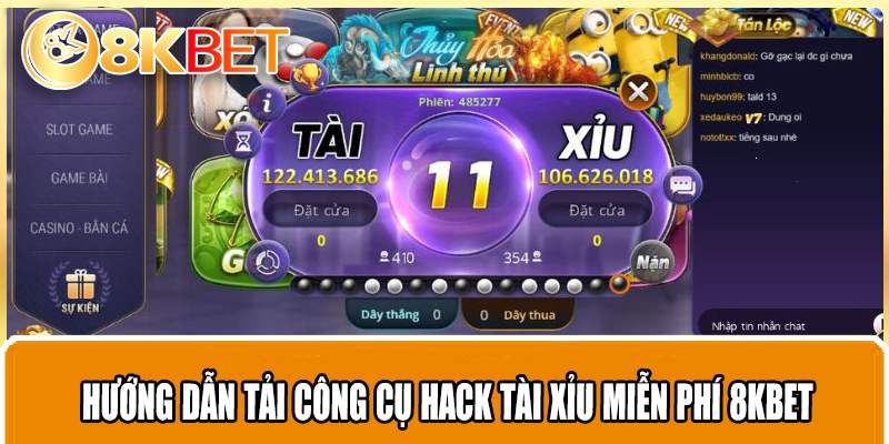 Hướng dẫn tải công cụ hack tài xỉu miễn phí 8KBET